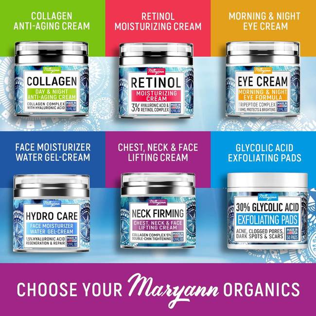 Maryann Organics Neck Cream Chest Neck & Face Restore & Renew Multi-Action 1.7 fl oz